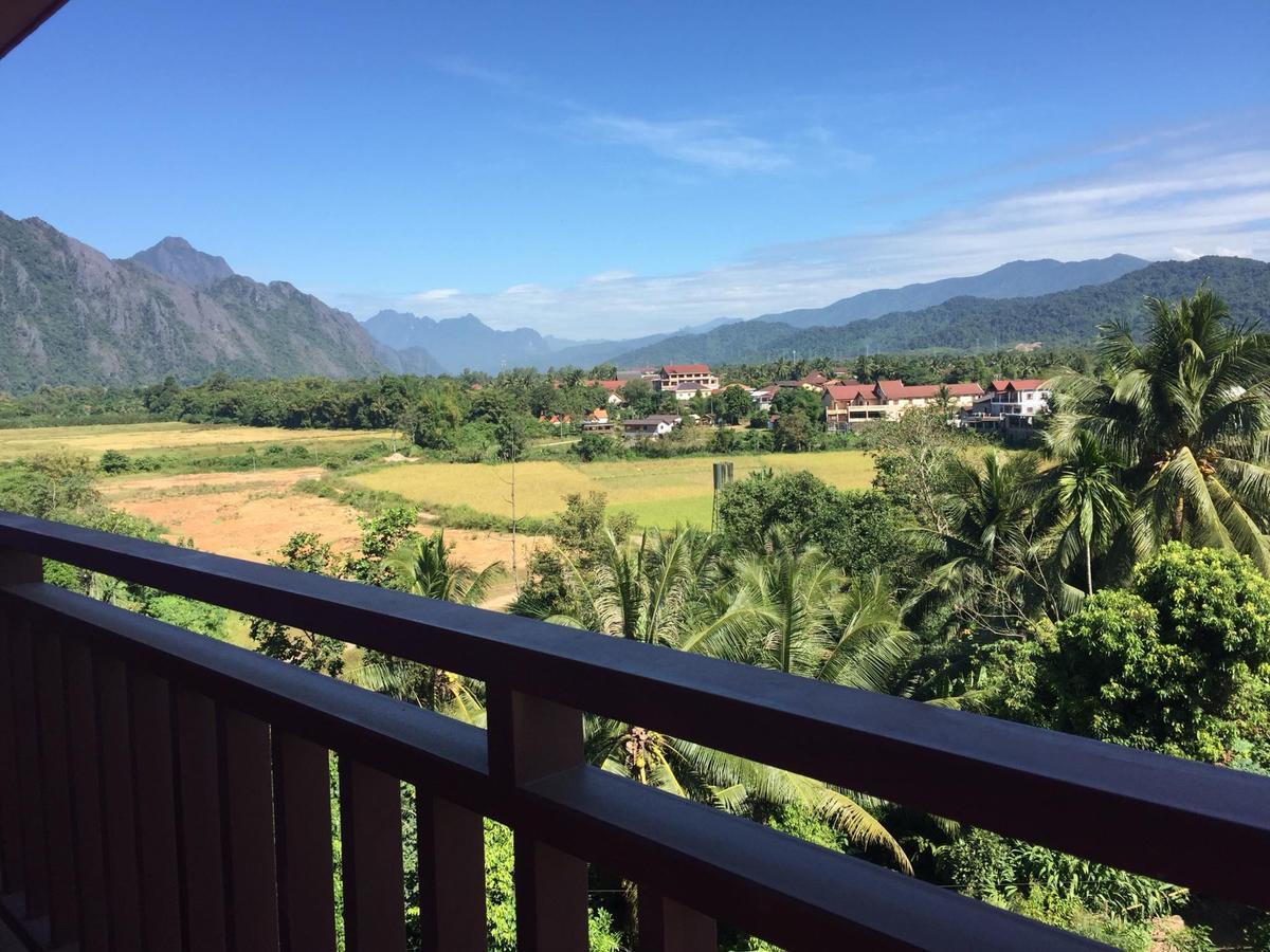 Happy River View Hotel Vang Vieng Exterior foto