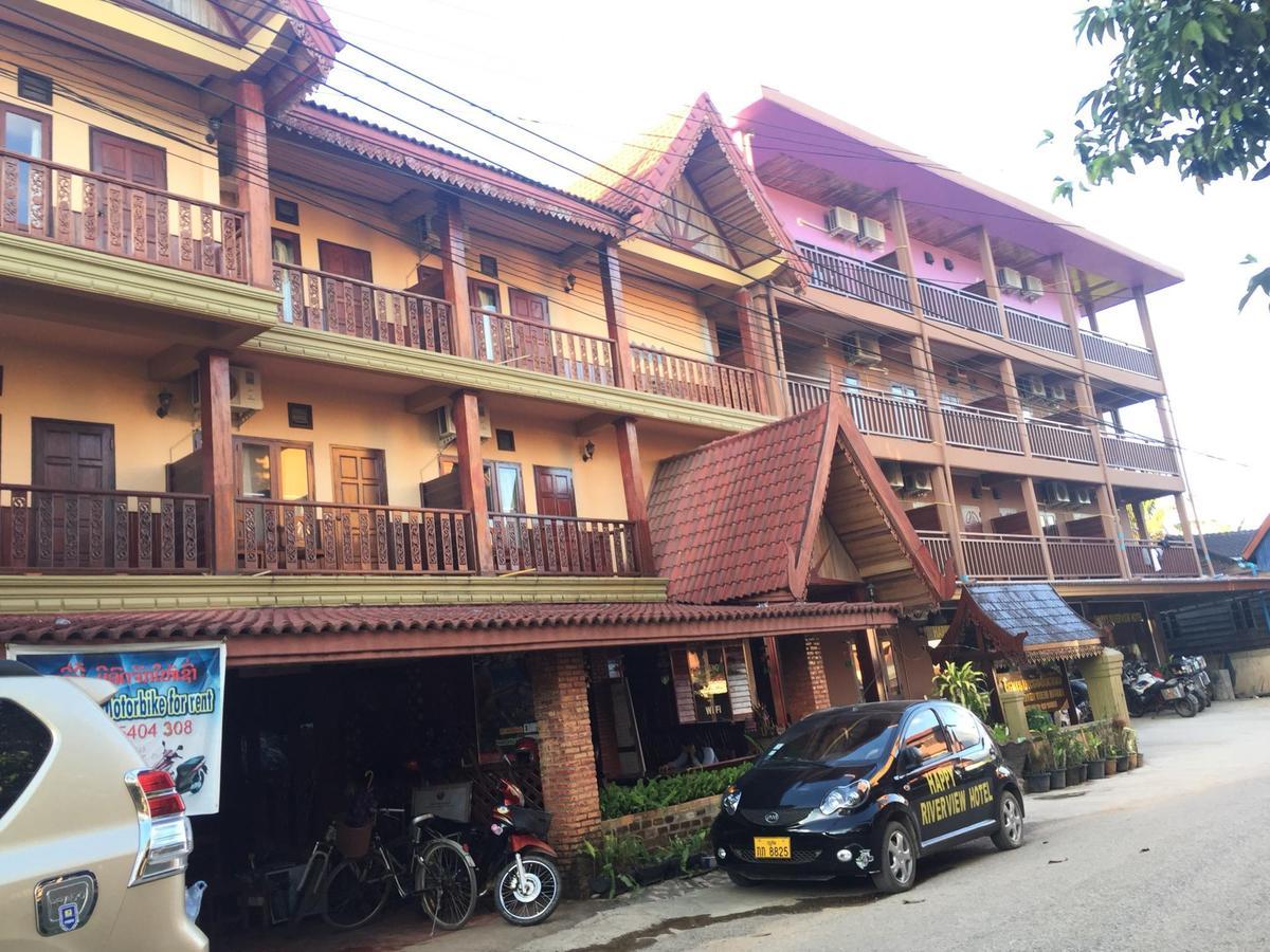 Happy River View Hotel Vang Vieng Exterior foto